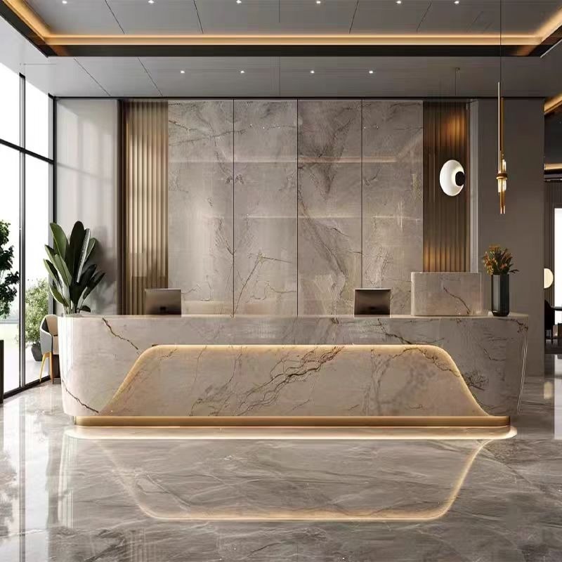Home Office Tienda - 고급스러운 리셉션 데스크, 모던한 살롱 리셉션