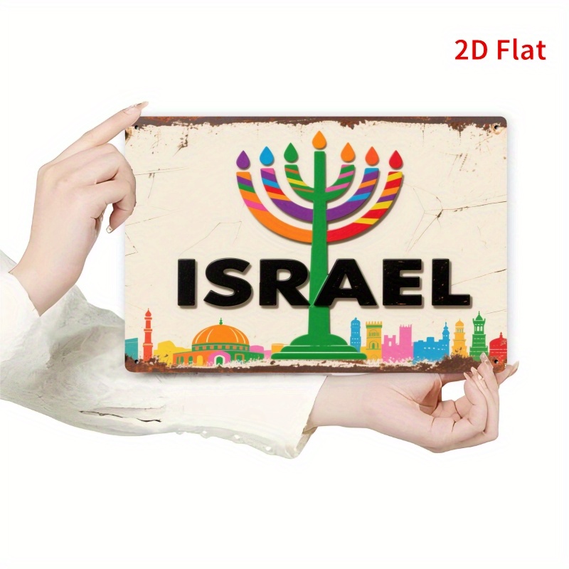 Home Office Decor - CIFBUY 빈티지 알루미늄 벽 예술 소박한
