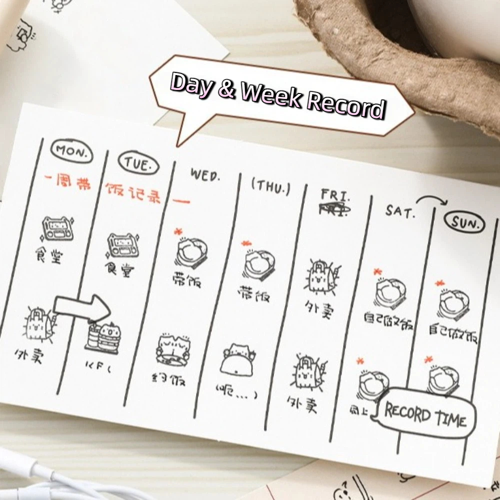 Whiteboard Magnetic - 6pcs 귀여운 디자인 고양이 감정 스탬프