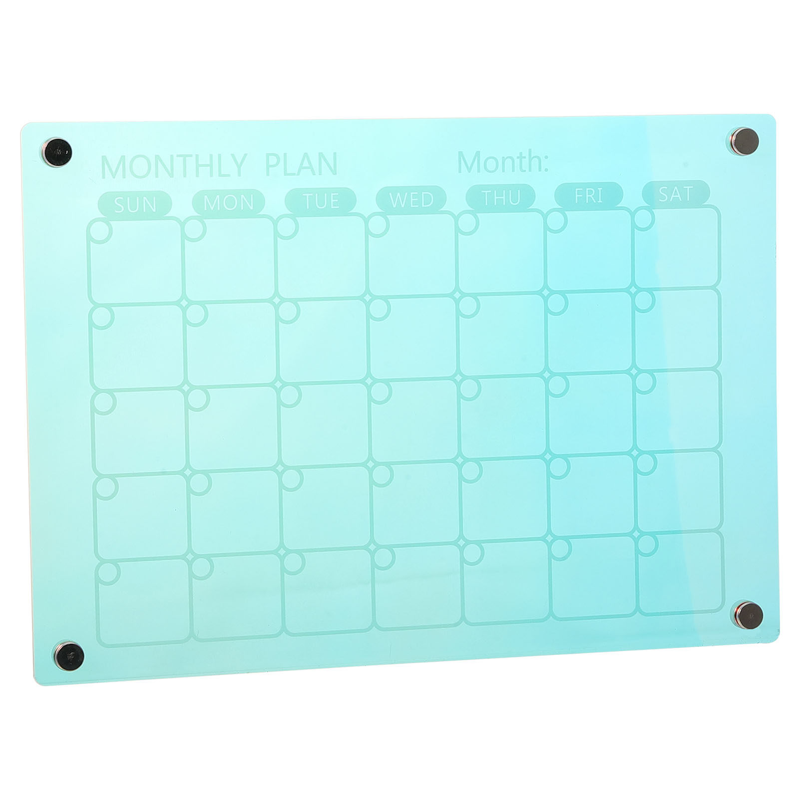 Magnetic Calendar Board - 아크릴 자석 건식 지우기 가능 월간