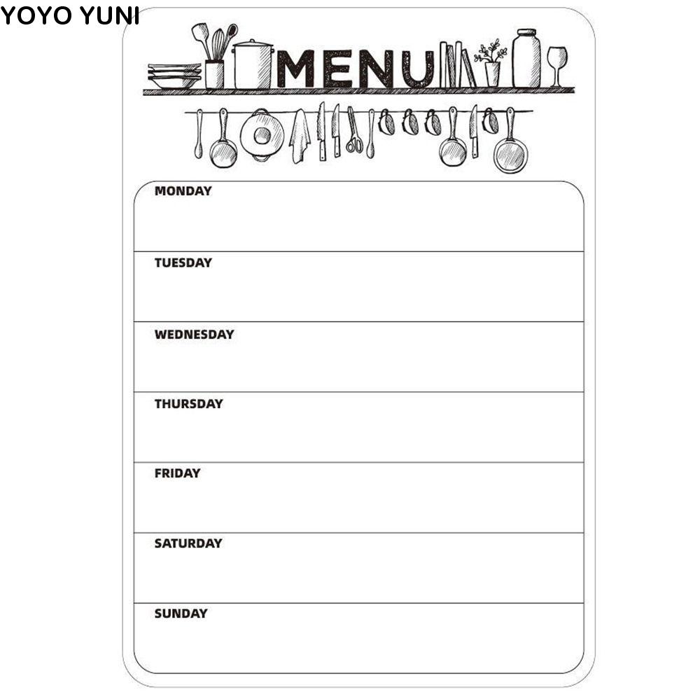 Whiteboard Magnetic - INS 플랜 노트패드 메모 자석 스티커