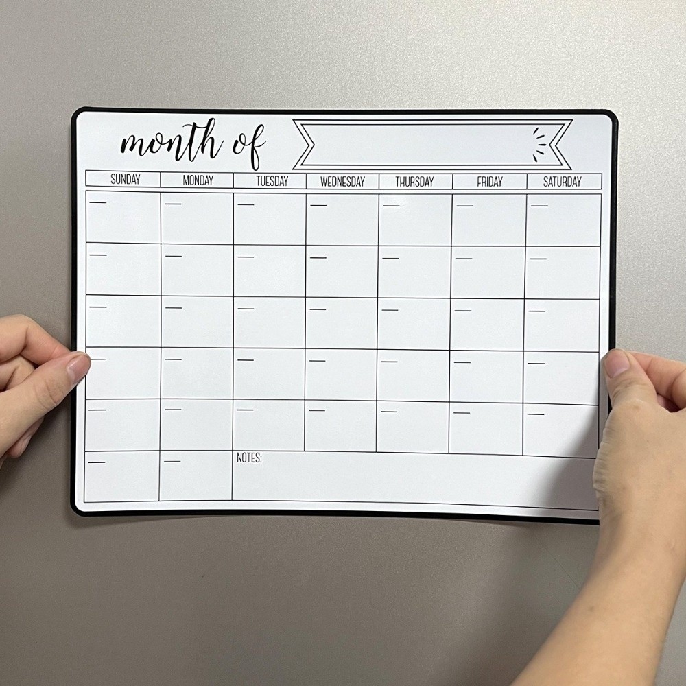Magnetic Calendar Board - 새로운 자석 화이트보드 캘린더 쉽게 청소