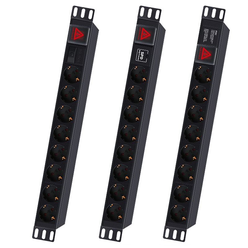 Power Strip Desk - 알루미늄 합금 산업용 19 인치 PDU