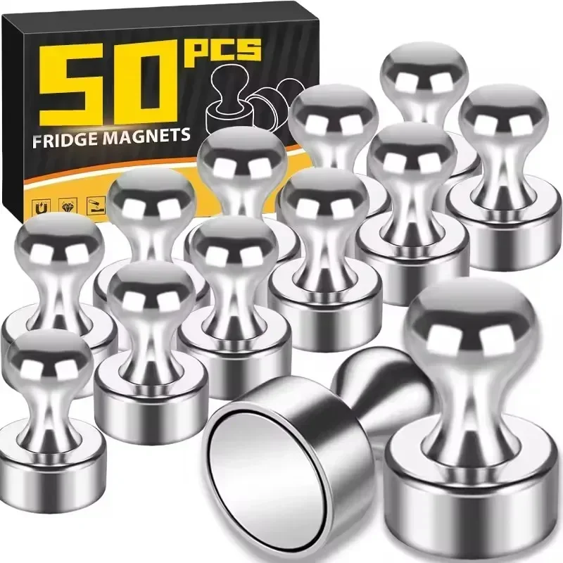 Whiteboard Magnetic - 1-50Pcs 금속 자석 핀 화이트보드 콘용