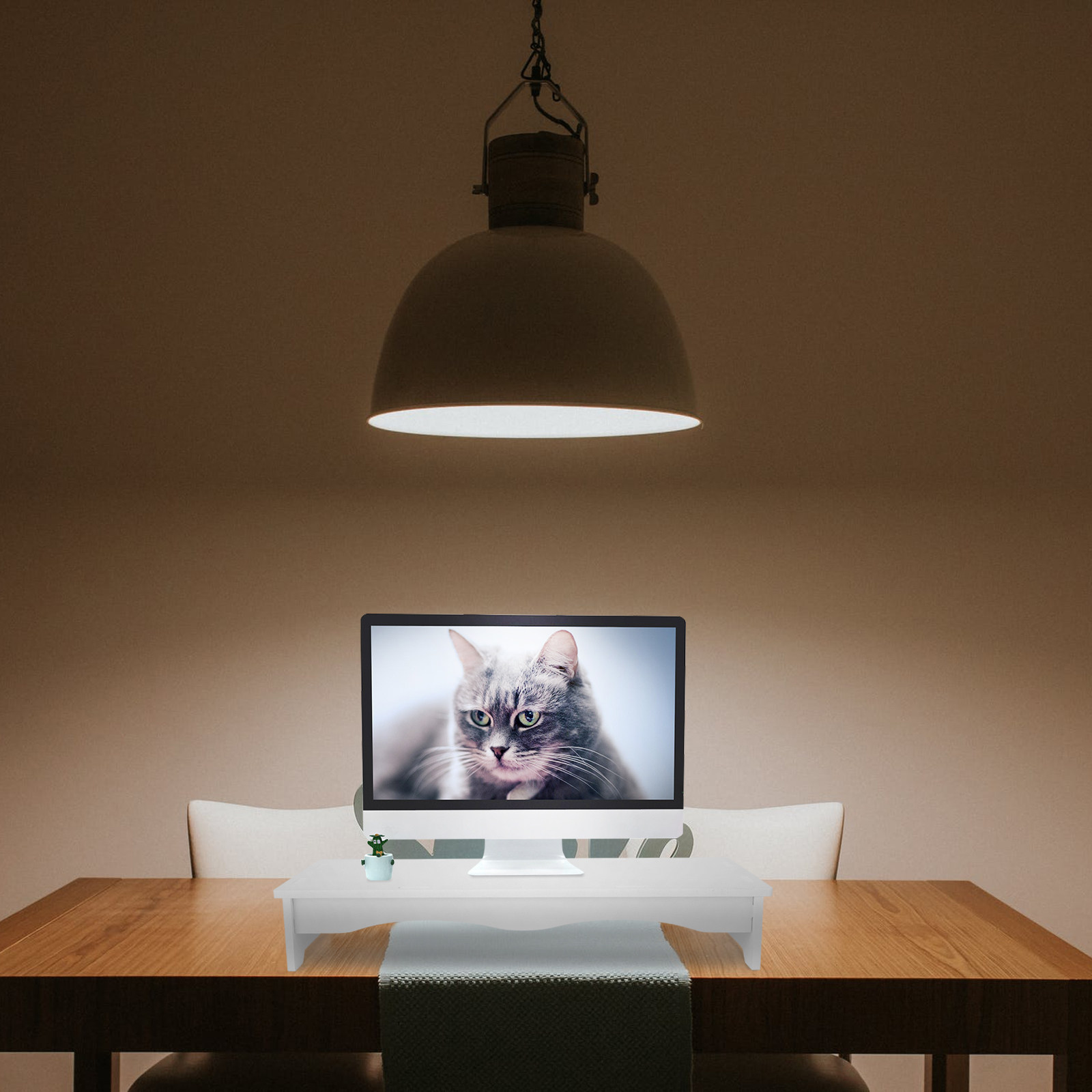 Home Office With View - 1개입 모니터 높이 조절 스탠드 데스크탑