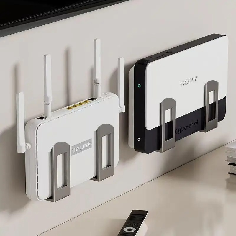 Cable Management Box - 벽걸이형 공유기 셋톱박스 정리함(조절 가능한 브래킷