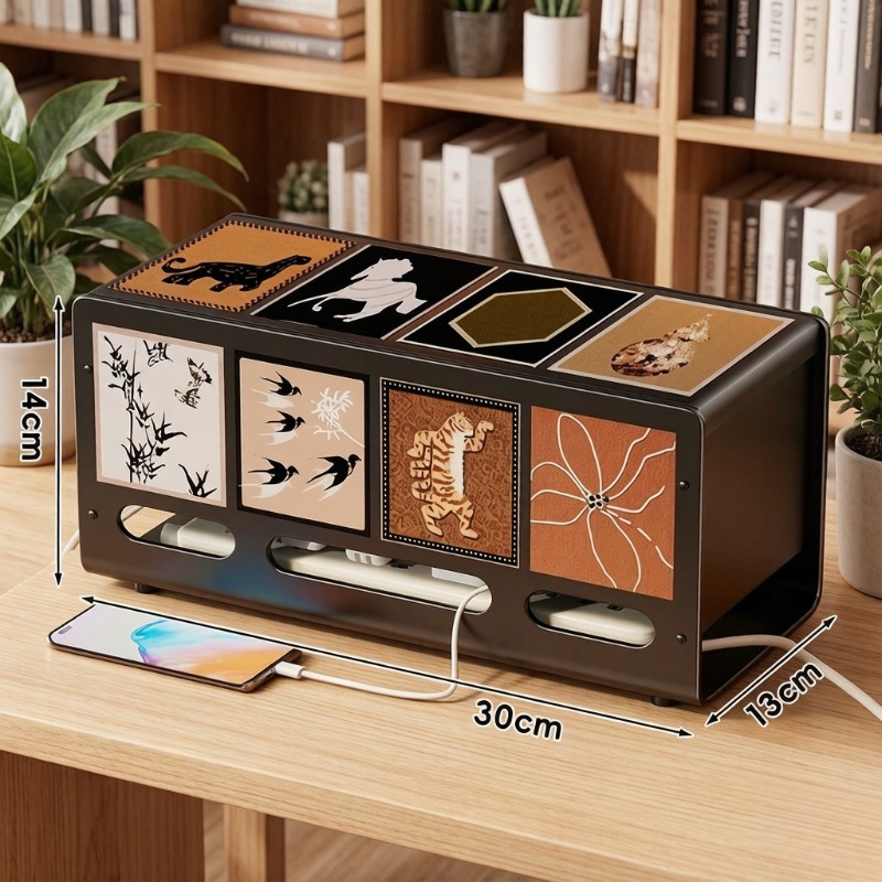Cable Management Box - 데스크탑 와이어 관리 상자 방진 전원