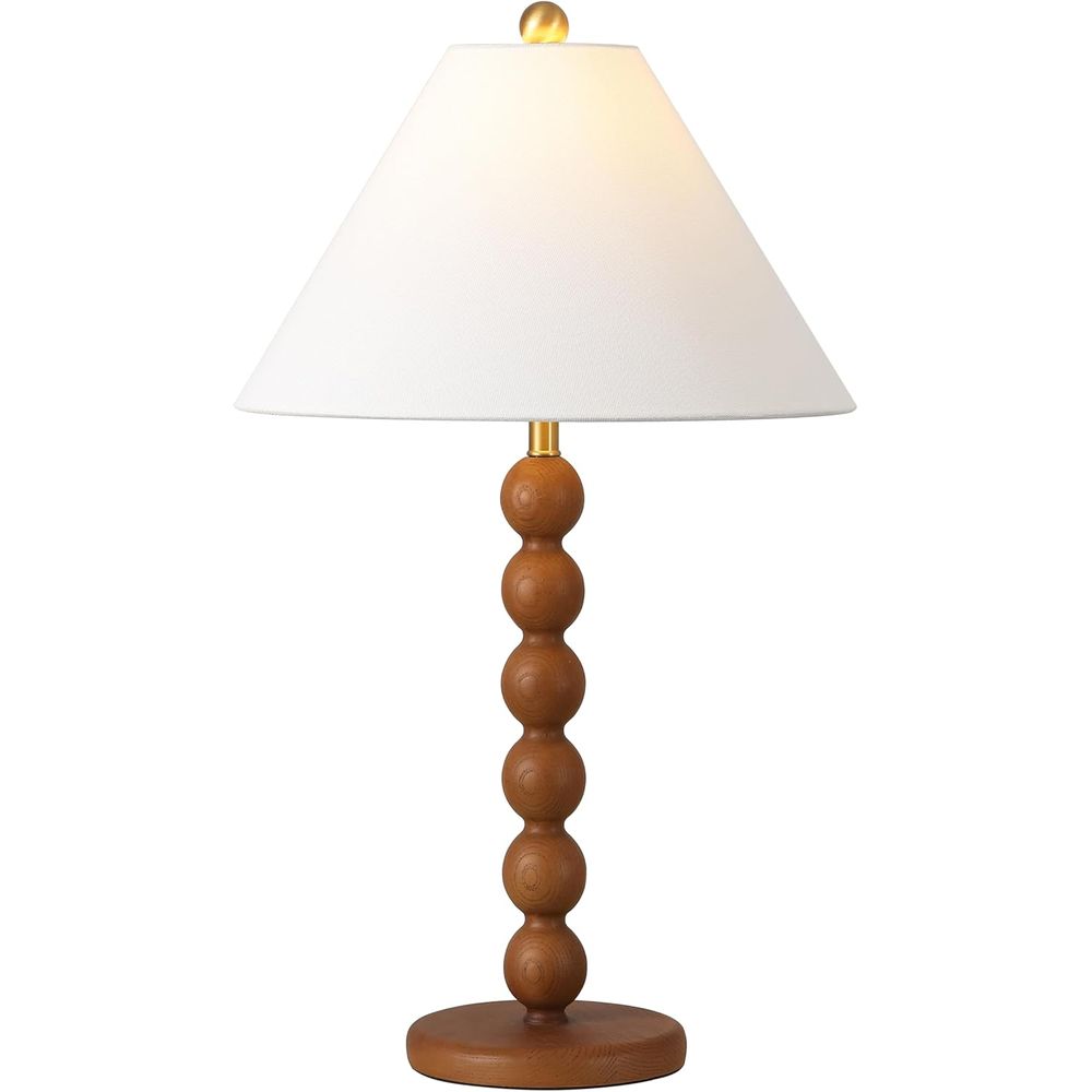 Desk Lamp Led - 내추럴 브라운 레진 스택형 볼 테이블