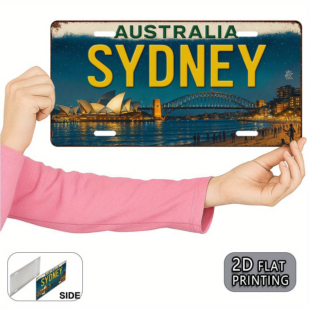 Home Office Australia - 호주 시드니 번호판 틴 사인 -