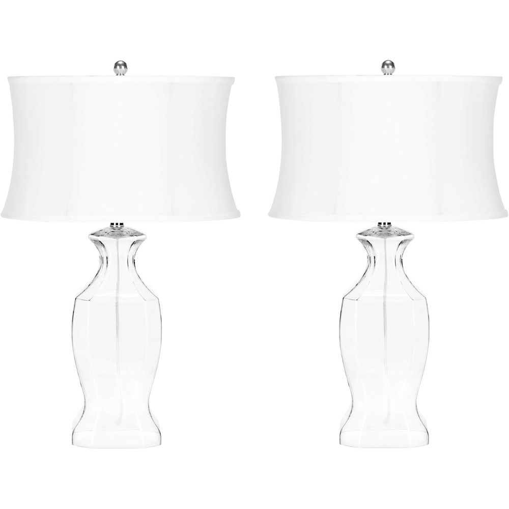 Desk Lamp Led - 투명 유리 28인치 테이블 램프 세트(침실,