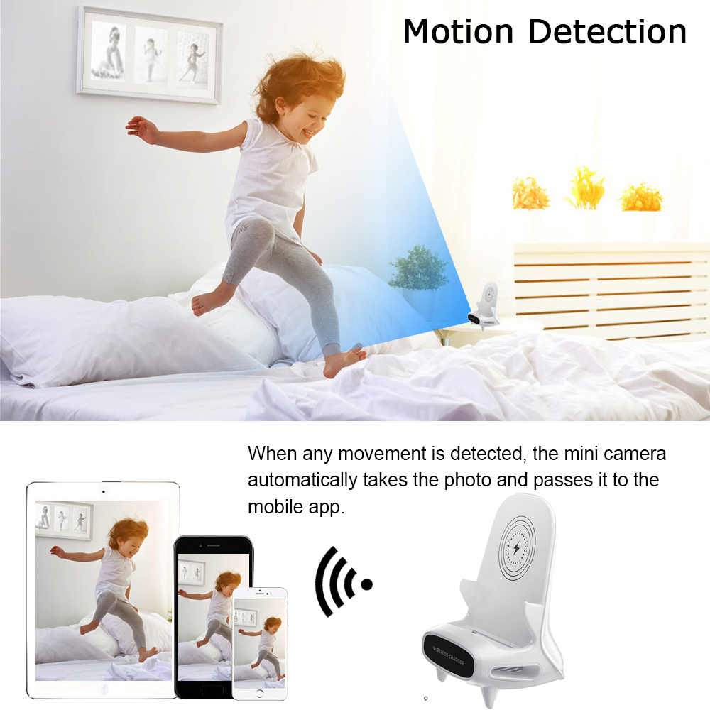 미니 카메라 1080P HD WiFi 원격 보기, 동작 - Home Office With View 리뷰 및 가격
