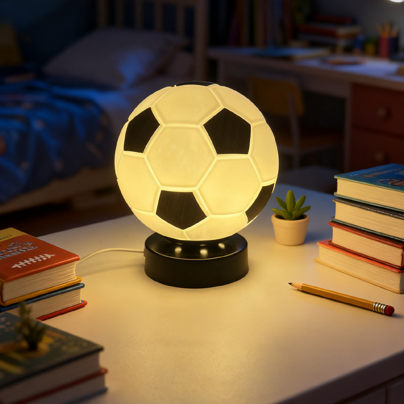 축구 LED 고급 창의적인 선물 테이블 램프 새해 어린 - Desk Lamp Led 리뷰 및 가격