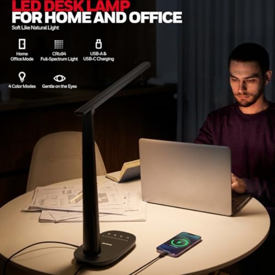 홈 오피스용 LED 데스크 램프, 눈 보호 기능이 있는 - Desk Lamp Led 리뷰 및 가격