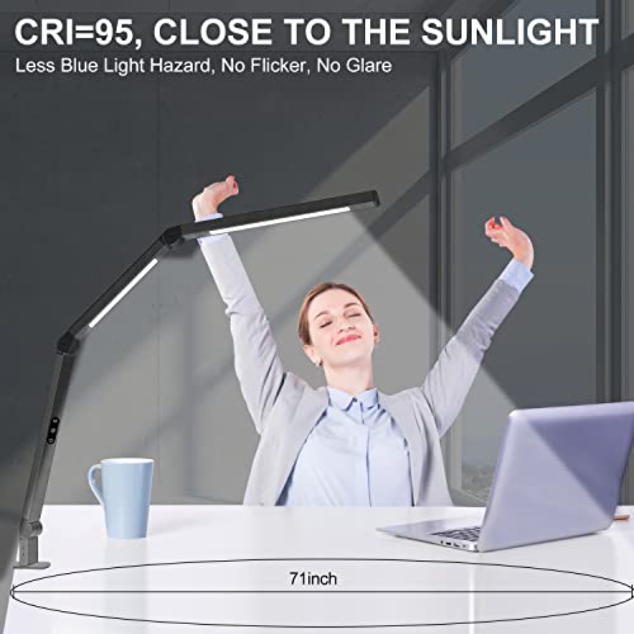 클램프형 LED 데스크 램프, 듀얼 조명 및 조절 가능 - Desk Lamp Led 리뷰 및 가격
