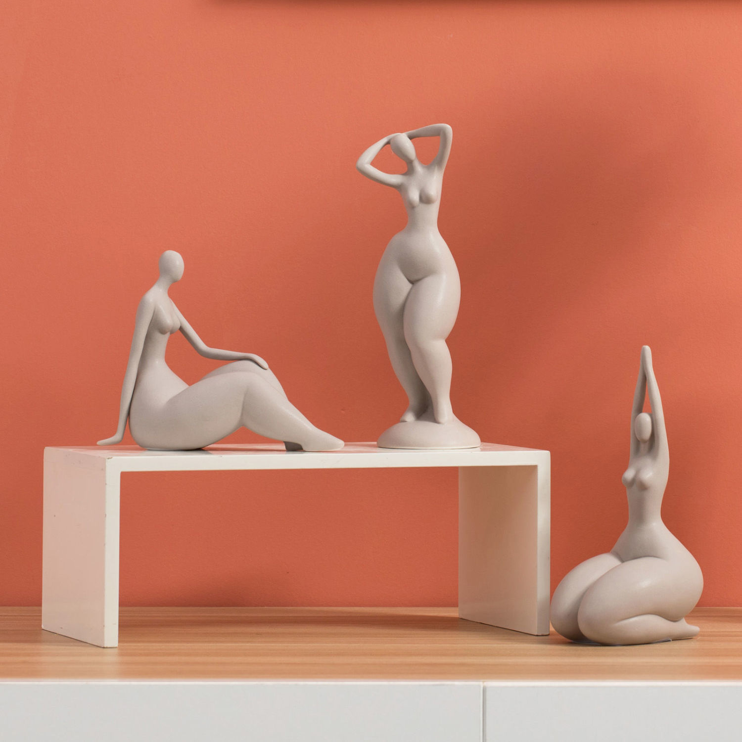 모던 미니멀리스트 추상 세라믹 요가 피규어 거실 TV  - Home Office Yoga Room Ideas 리뷰 및 가격