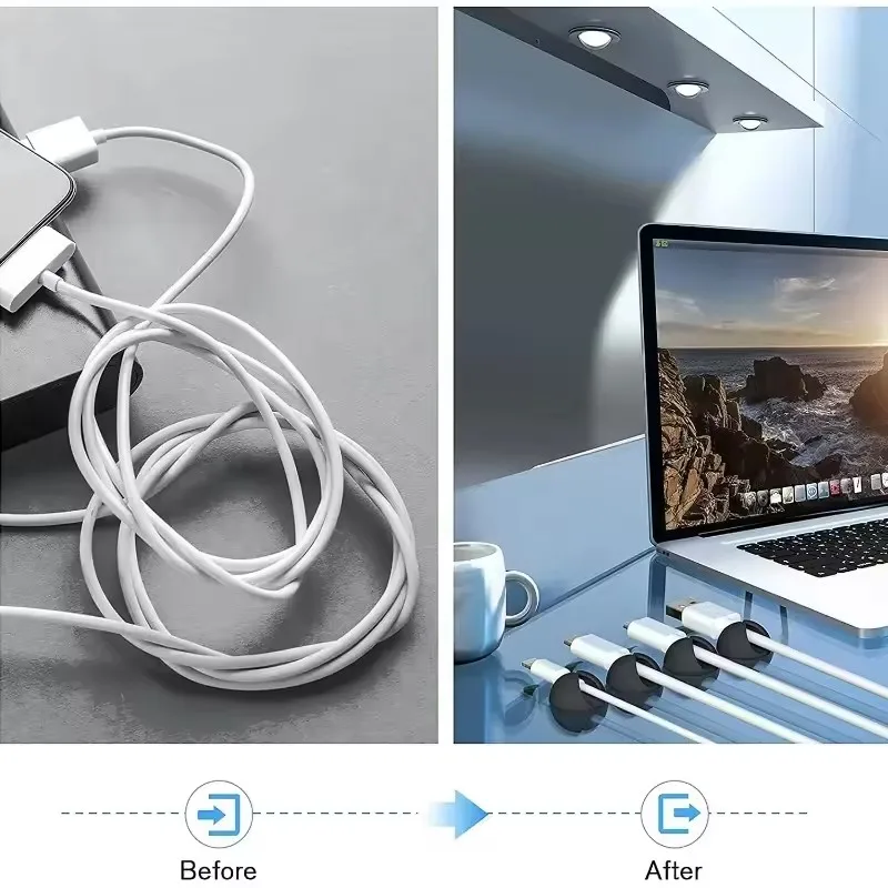 5/50개 케이블 클립 와인더 정리기 원형 충전기 코드 - Cable Management Box 리뷰 및 가격