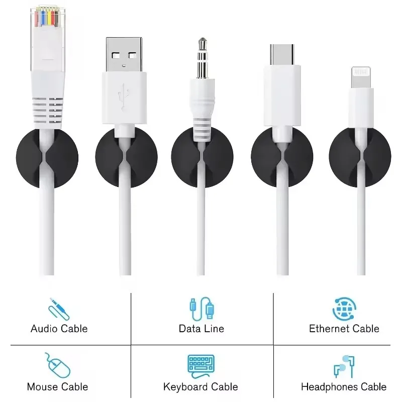 5/50개 케이블 클립 와인더 정리기 원형 충전기 코드 - Cable Management Box 리뷰 및 가격