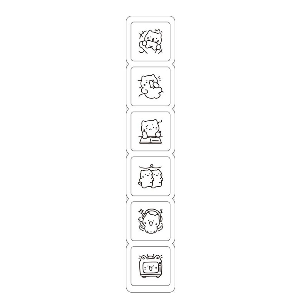 6pcs 귀여운 디자인 고양이 감정 스탬프 미니 사이즈 - Whiteboard Magnetic 리뷰 및 가격