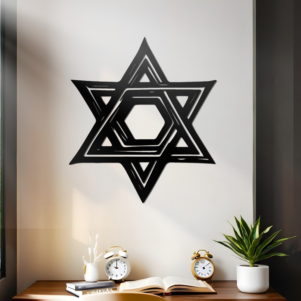 CIFBUY 철제 벽 장식 다윗의 별 금속 조각품 벽걸 - Home Office Decor 리뷰 및 가격