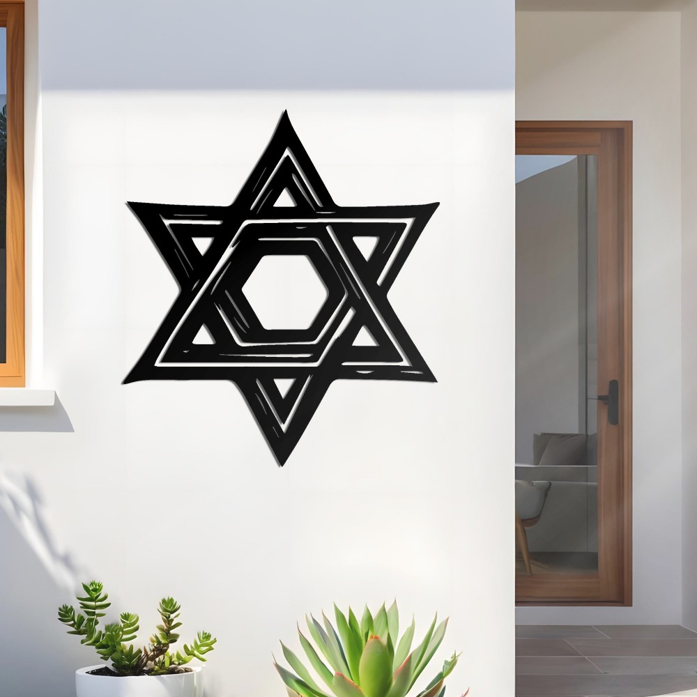 CIFBUY 철제 벽 장식 다윗의 별 금속 조각품 벽걸 - Home Office Decor 리뷰 및 가격