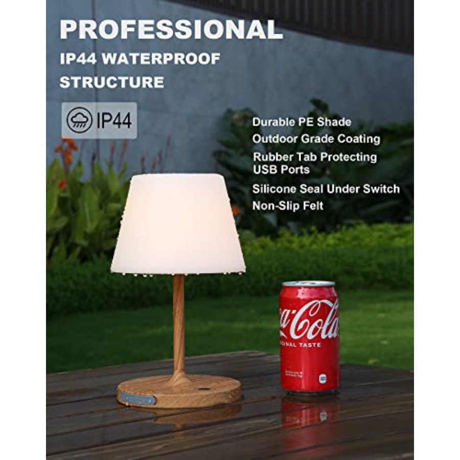 야외용 배터리 작동 테이블 램프 방수, 4000mAh  - Desk Lamp Led 리뷰 및 가격
