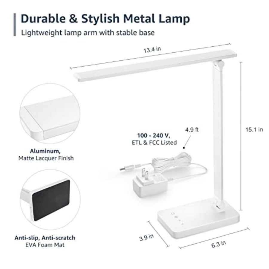 LED 책상 램프, 금속 데스크 라이트 9.5W 800 - Desk Lamp Led 리뷰 및 가격