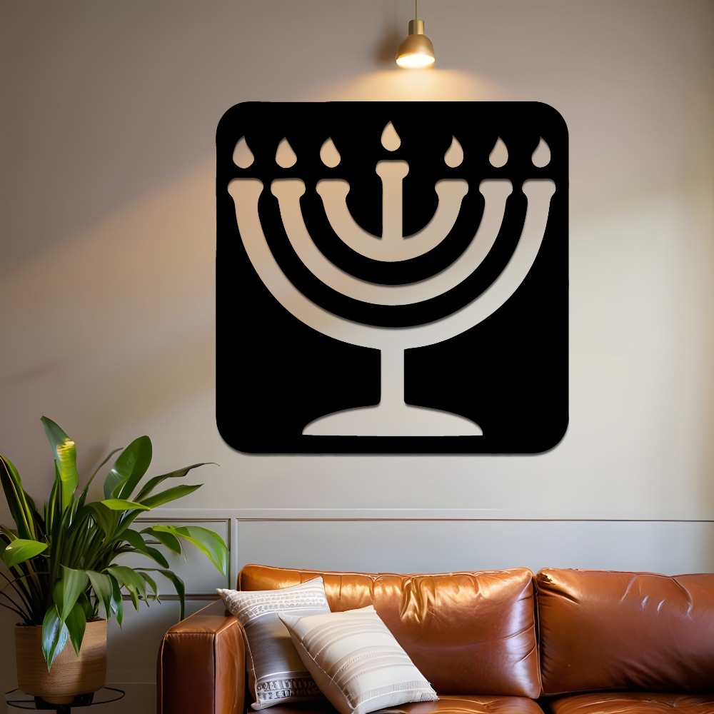 CIFBUY 철제 벽 장식 빈티지 메노라 금속 조각품  - Home Office Decor 리뷰 및 가격