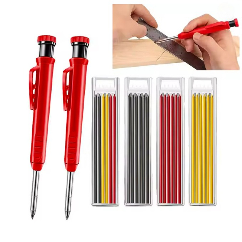단단한 목수 연필 세트 목공 도구 기계 3 색 리필 건 - Staedtler Pencil Lumocolor 리뷰 및 가격