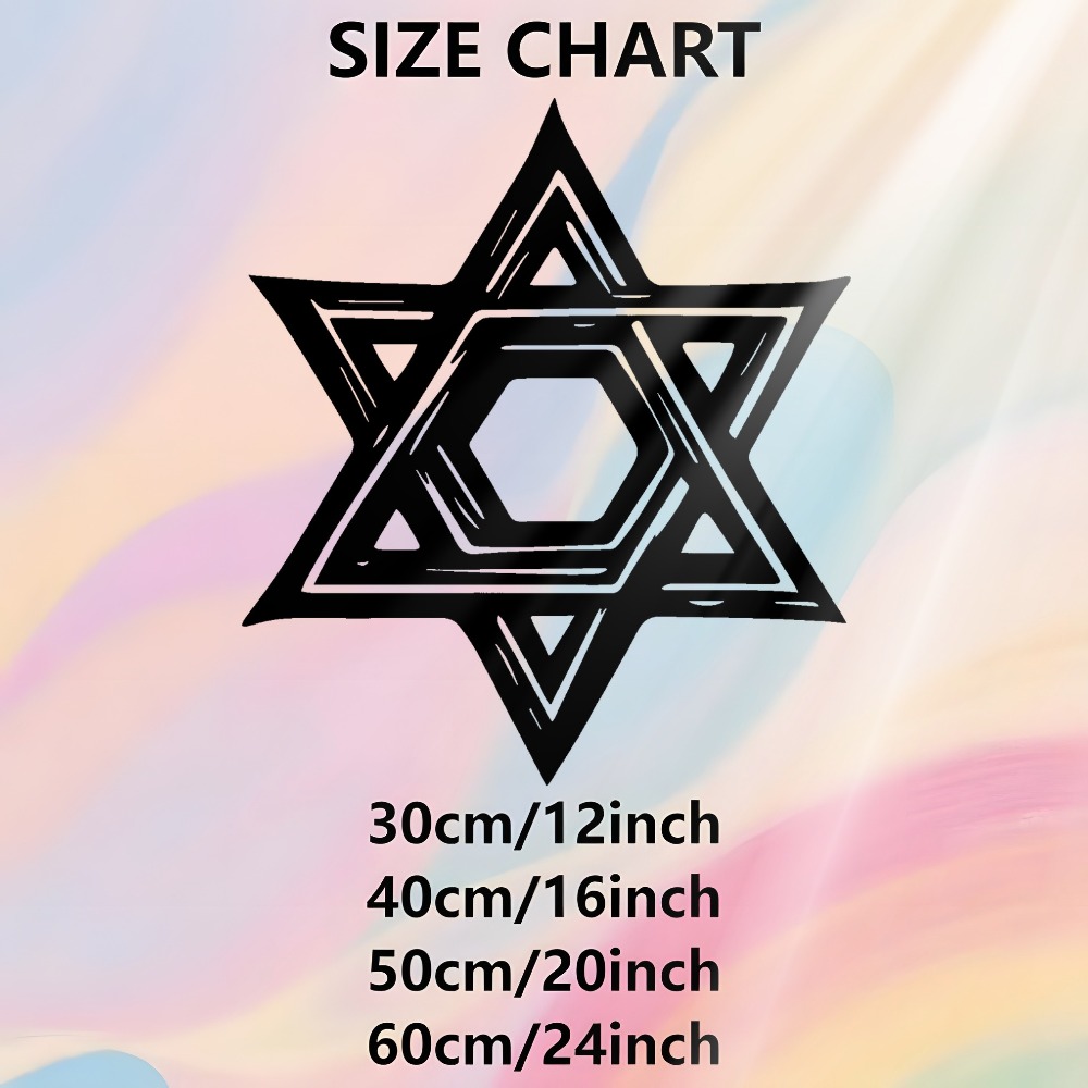 CIFBUY 철제 벽 장식 다윗의 별 금속 조각 방청  - Home Office Decor 리뷰 및 가격
