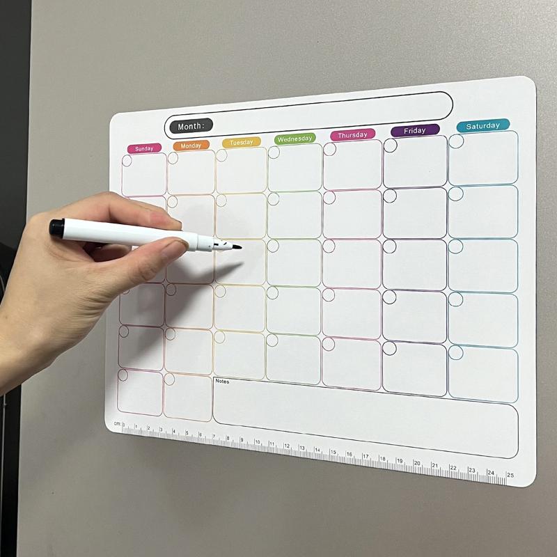 📚   자석 냉장고 드라이 이레이저 캘린더 월간 플래너 - Magnetic Calendar Board 리뷰 및 가격