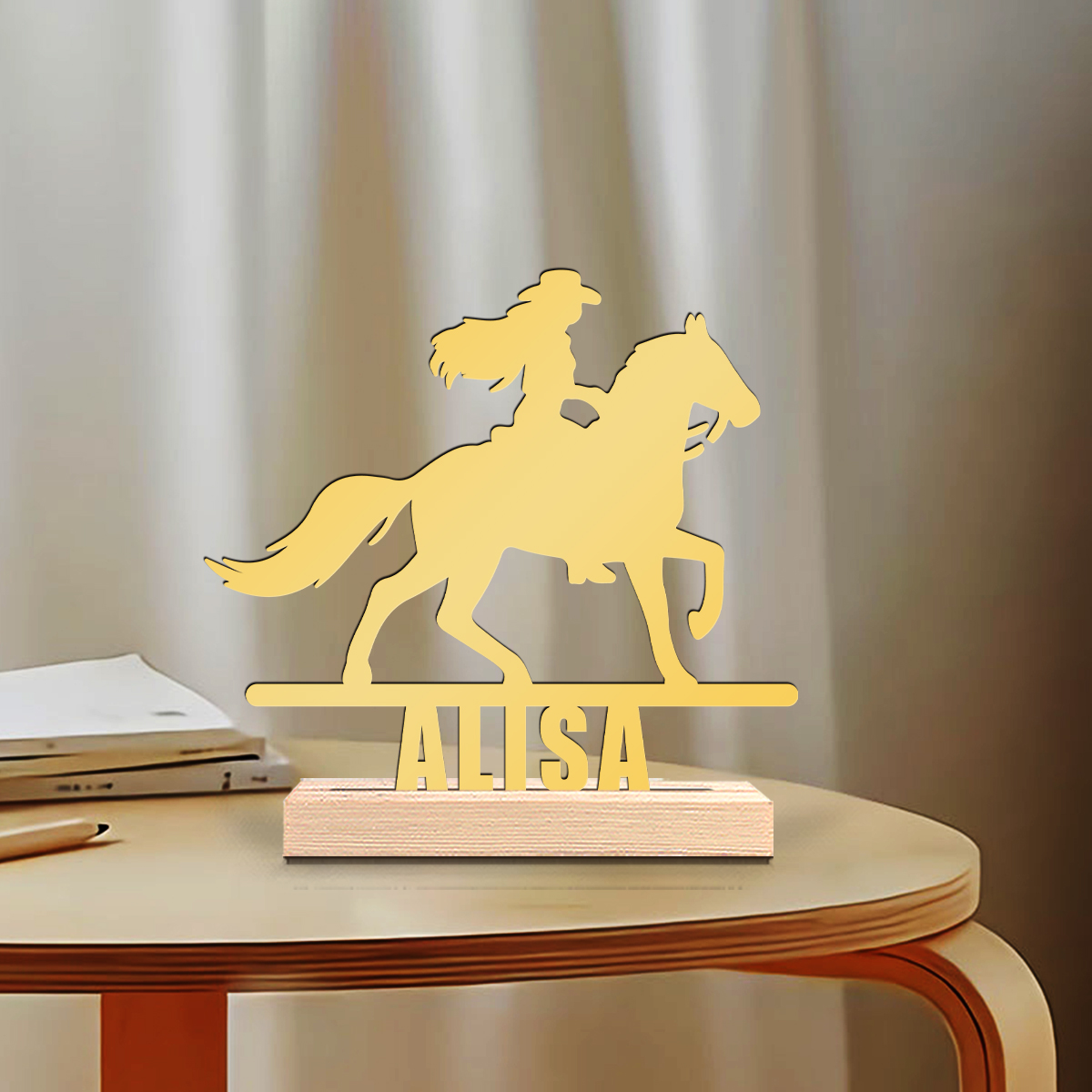 1Pc Csutom Horse Ridding Girl  - Home Office Gifts 리뷰 및 가격