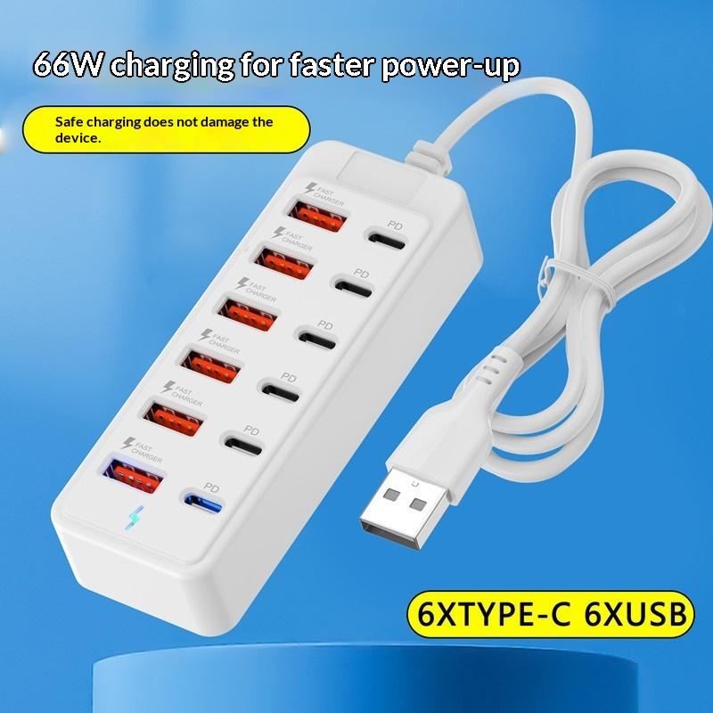 12 in 1 멀티 포트 USB 충전기 스테이션 벽걸이 - Power Strip Desk 리뷰 및 가격