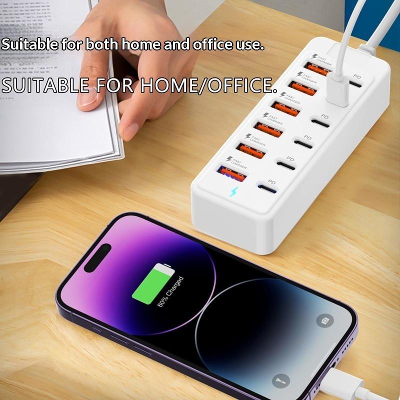 12 in 1 멀티 포트 USB 충전기 스테이션 벽걸이 - Power Strip Desk 리뷰 및 가격