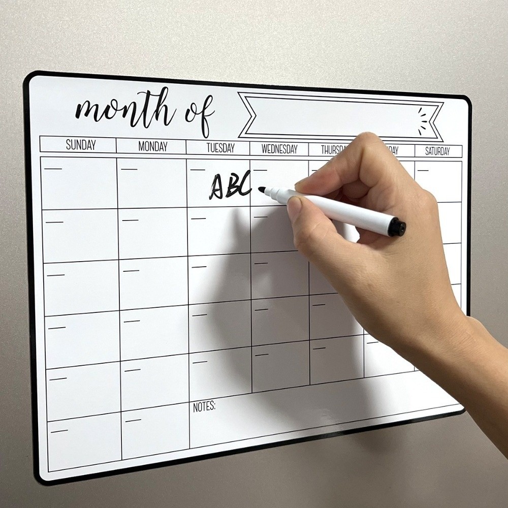 휴대용 자석 화이트보드 달력 벽걸이 간편 세척 월간 플 - Magnetic Calendar Board 리뷰 및 가격