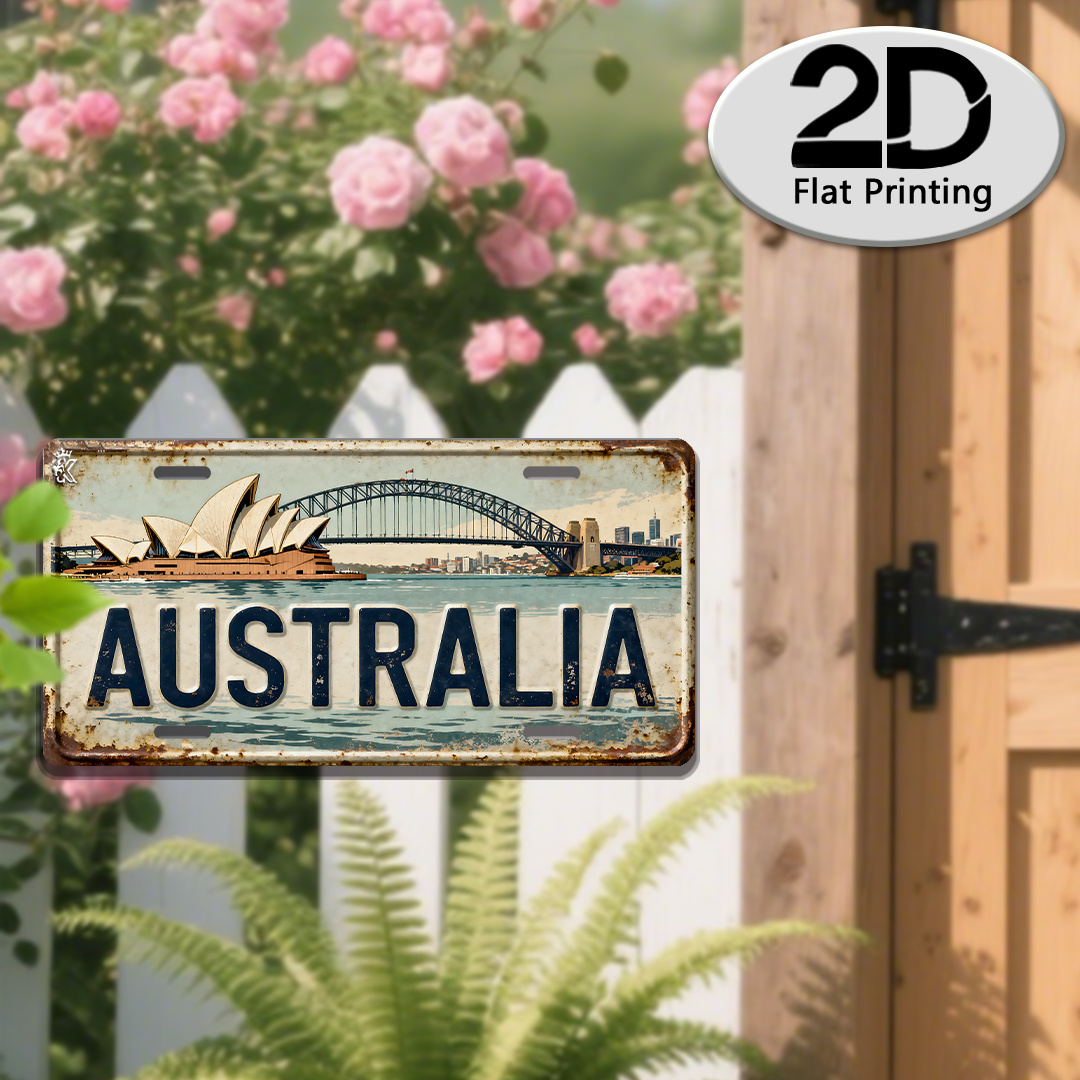 AL 호주 시드니 번호판 표지판 - 빈티지 내구성 금속 - Home Office Australia 리뷰 및 가격